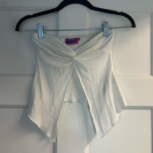 Edikted Twisted Split Front Tube Top